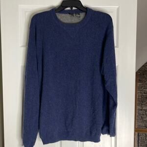 Saks Fifth Avenue Black Label Blue Cashmere Sweater
